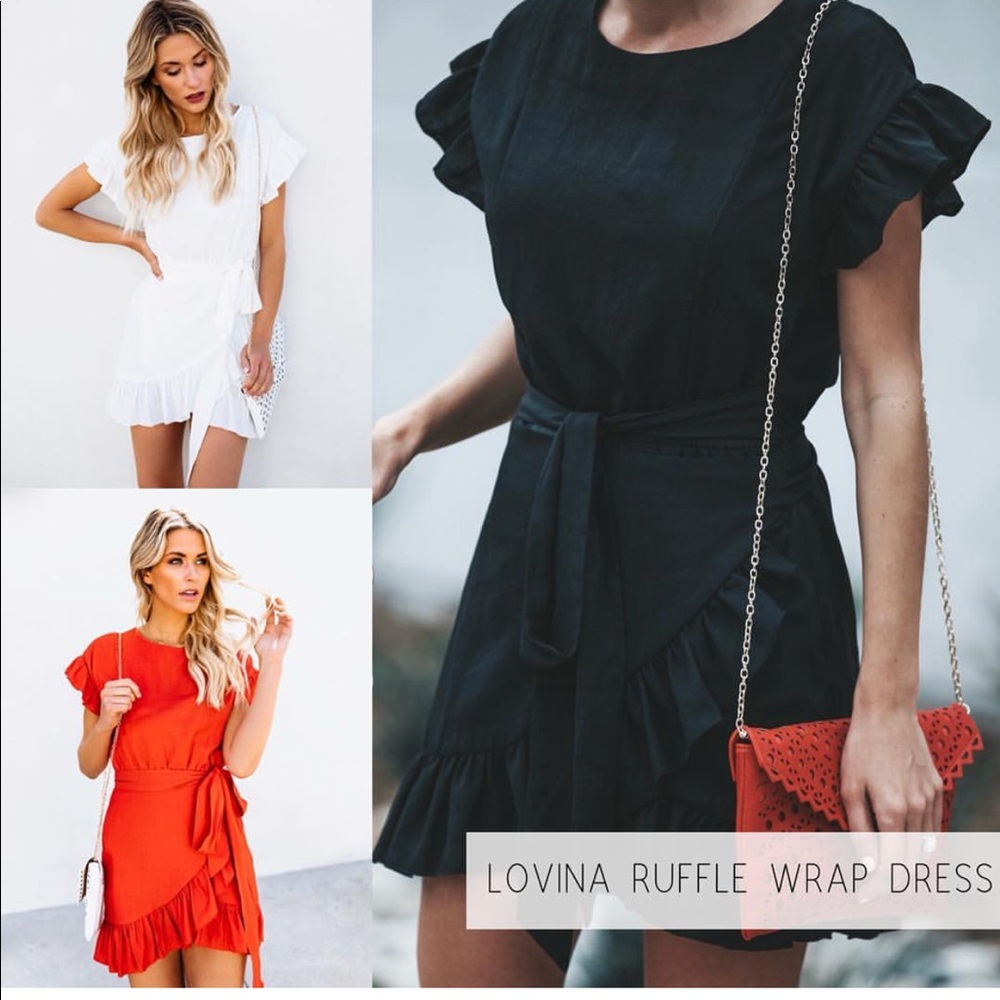 Ruffle Wrap Dress